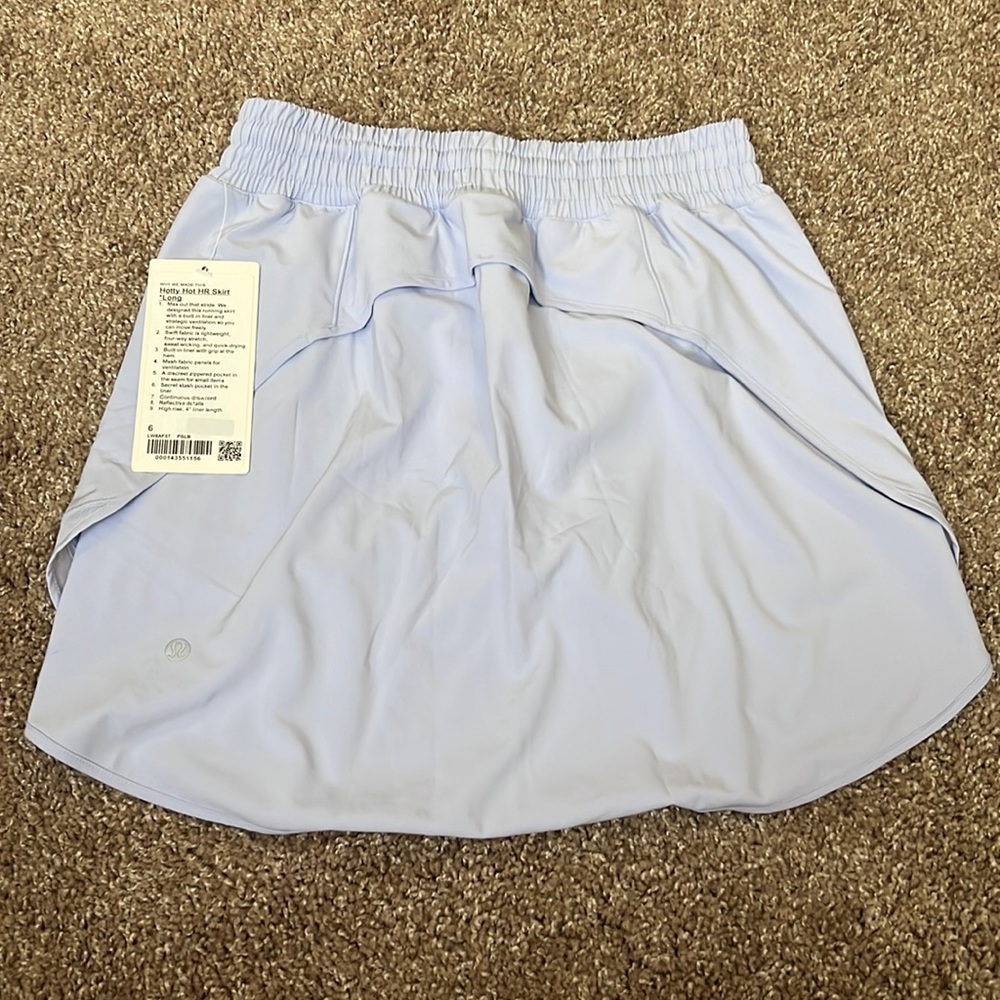NWT LULU LEMON HOTTY HOT HR SKIRT LONG in Lilac Size 6